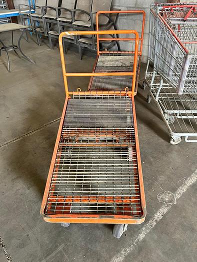 Used FLATBED MOVING CART ON WHEELS