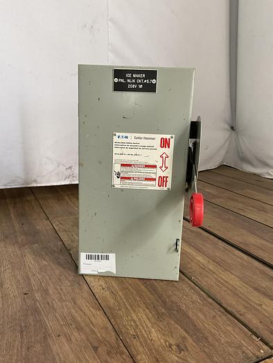 Used EATON HEAVY DUTY SAFETY SWITCH, DH221FGK; 240V; 30AMP; 2 POLE; TYPE 1  !