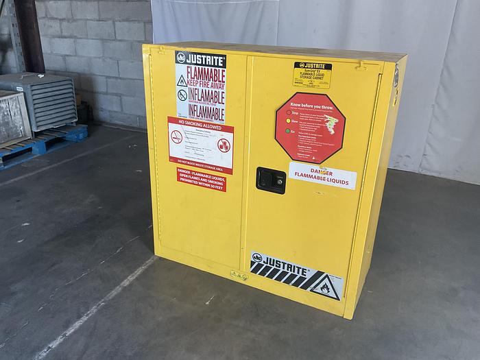 Used JUSTRITE SAFETY CABINET; RM091997