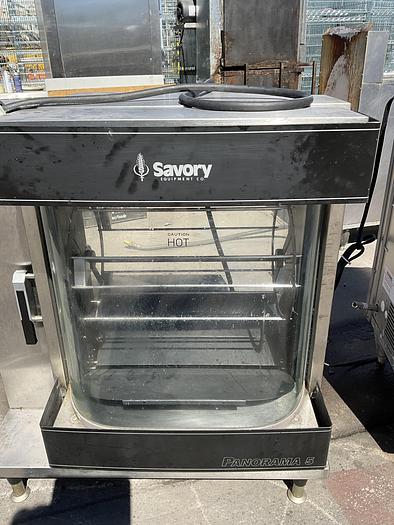 Used COMMERCIAL COUNTERTOP ROTTISSERIE COOK-N-HOLD MERCO SAVORY SP-F !