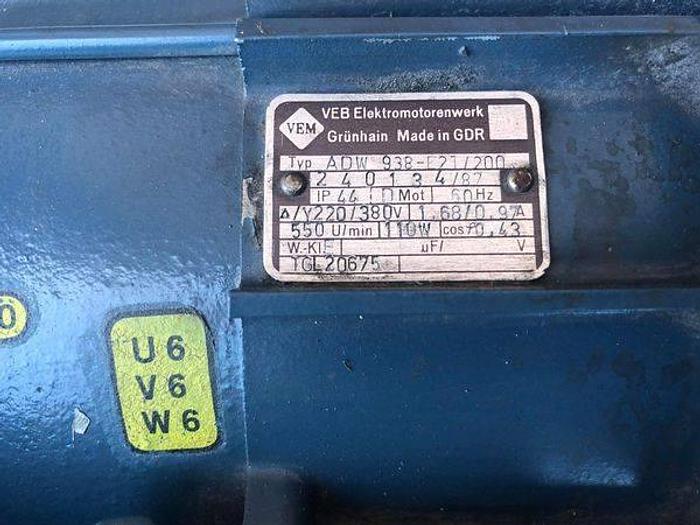 Used ELECTRIC MOTOR ADW VEB ELEKTROMOTORENWERK 938-E27/200 !