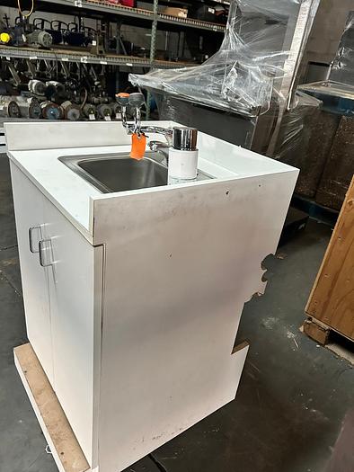 Used SINK WITH EMERGENCY EYE WASH STATION