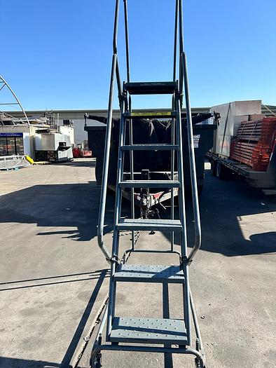 Used 7 STEP INDUSTRIAL ROLLING LADDER