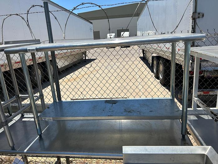 Used 5' STAINLESS STEEL WORK TABLE WITH UNDER SHELF !