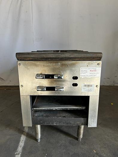 Used DUAL BURNER GAS STOCK POT RANGE ./