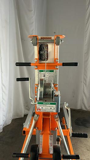 Used 600 LB CAPACITY MATERIAL LIFT; MLM20- STD BASE/FORKS !