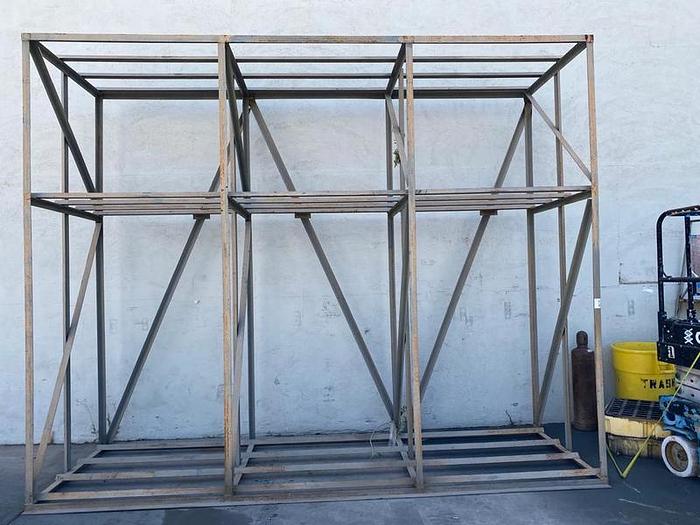 Used 10FT 2-TIER STEEL SHELVING
