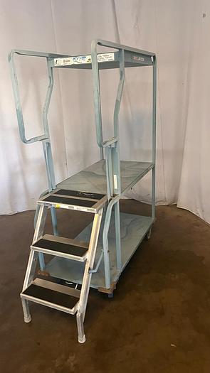 Used CANNON EASY STOCK, STOCKING CART LADDER STEP !