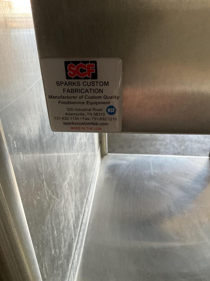 Used STAINLESS STEEL MOBILE BUFFET SILVERWARE  CONDIMENT STATION