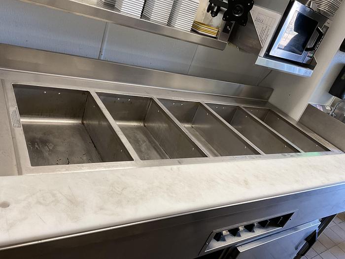 Used COMBO OF ALTO SHAAM FOOD WARMER 5 PAN DROP WITH DUKE HOLDING CABINET !