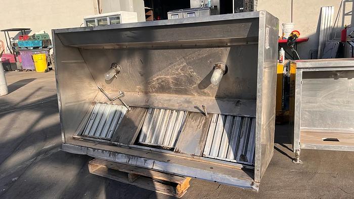 Used 7FT COMMERCIAL STAINLESS STEEL RESTAURANT HOOD