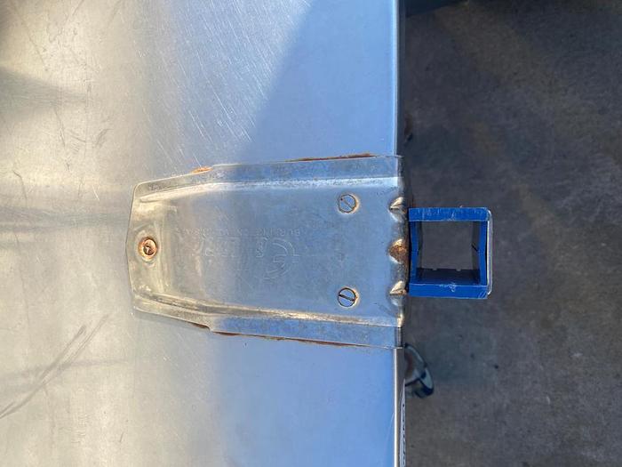 Used EQUIPMENT TABLE WITH UNDERSHELF AND CAN OPENER PLATE BASE !