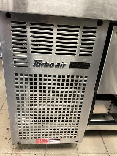Used TURBO AIR REFRIGERATED CHEF BASE WITH 4 DRAWEERS; PRCBE-84R-N ./