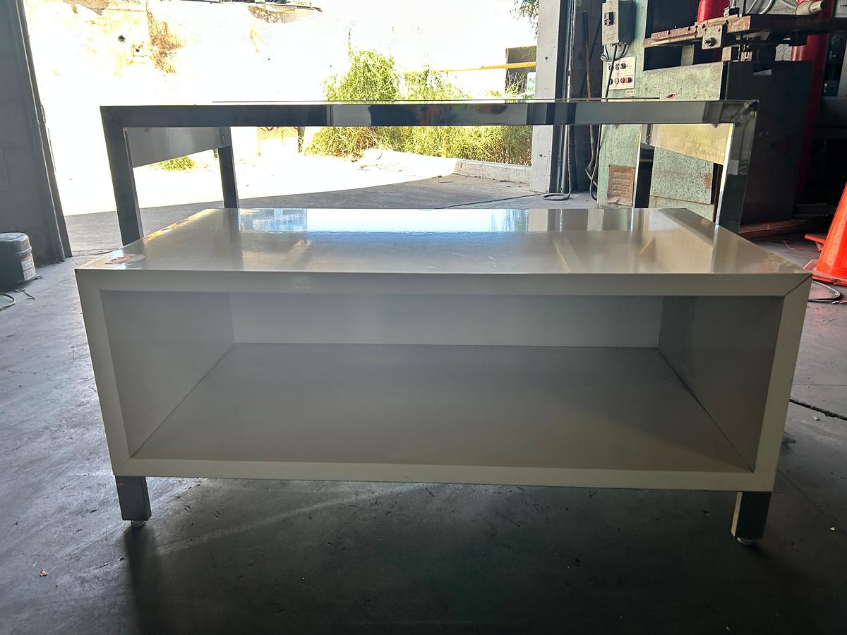 Used Industrial Display Tables set of 2