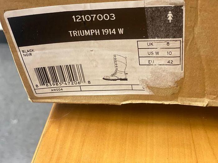 Used WOMEN'S DR. MARTENS TRIUMPH 1914 CONVERTIBLE/MID CALF BLACK BOOT SIZE 10 US !