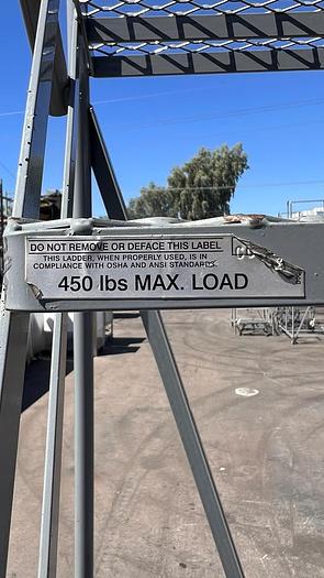 Used 7 STEP INDUSTRIAL ROLLING LADDER !