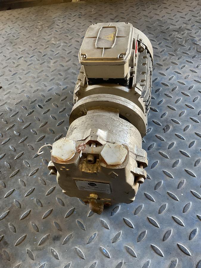 Used LAFERT 3 HP ELECTRIC MOTOR WITH PUMP – 3 PHASE, 208–230/460V, TEFC