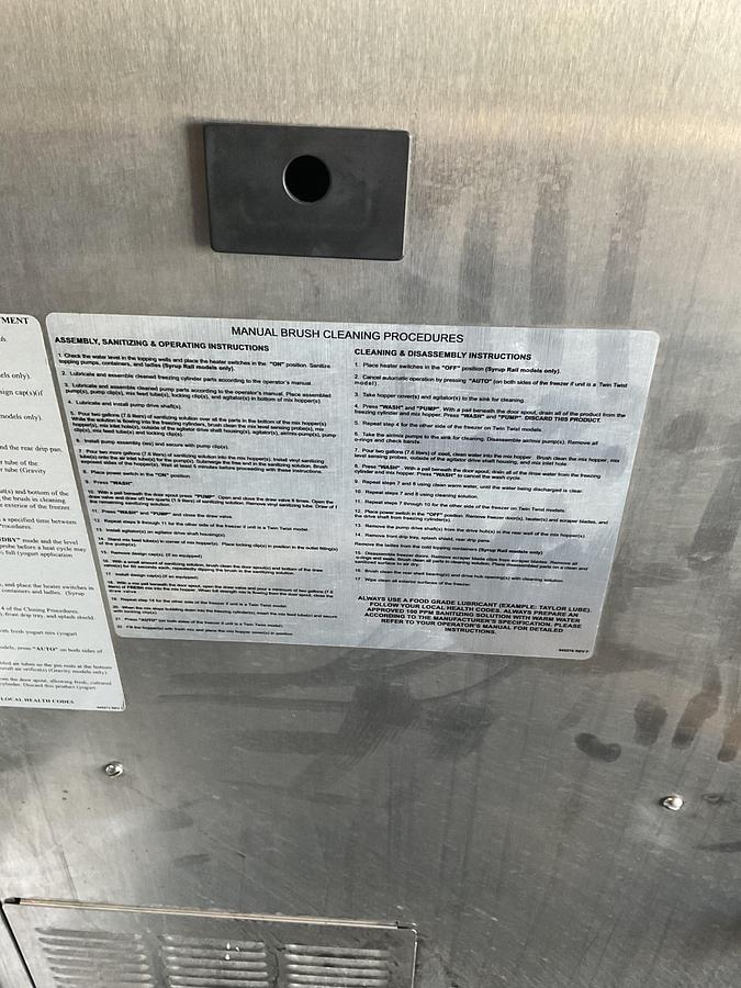 Used TAYLOR CROWN SOFT SERVE ICE CREAM MACHINE – FLOOR MODEL