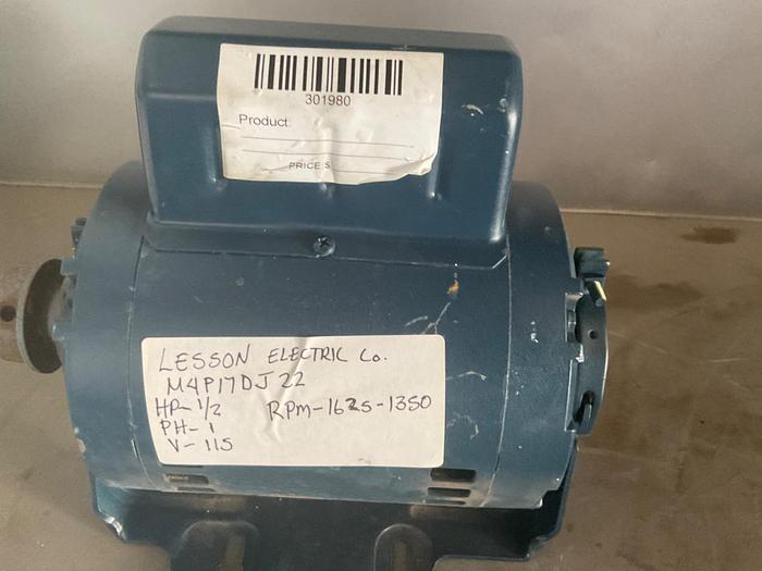 Used LEESON ELECTRIC CO. M4P17DJ22;HP1/2PH1;V115