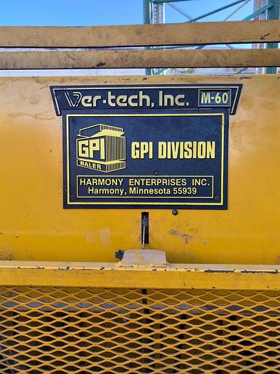Used GPI HYDRULIC LOW PROFILE BALER-M60