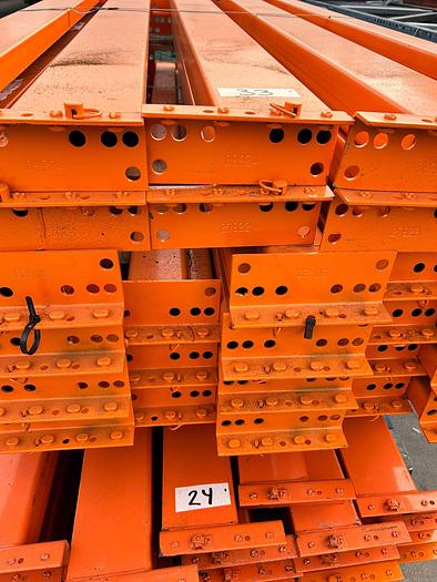 Used 5FT BY 5IN TEARDROP BEAMS FOR PALLET RACKING