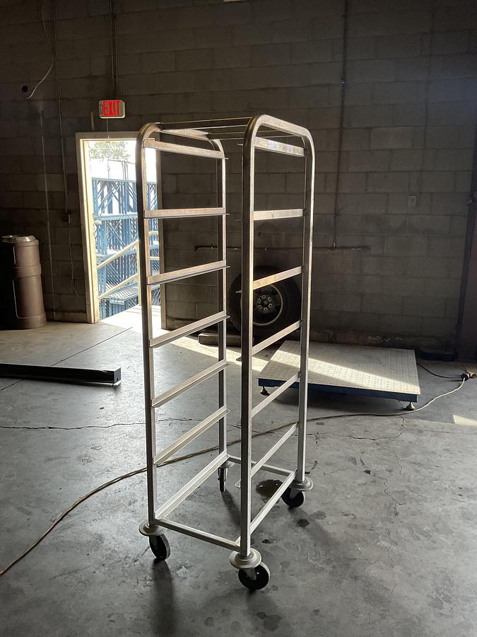 Used NEW AGE INDUSTRIAL ALUMINUM SHEET PAN RACK – MODEL 6263RVB