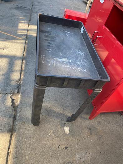Used HEAVY DUTY PLASTIC TOOL TABLE