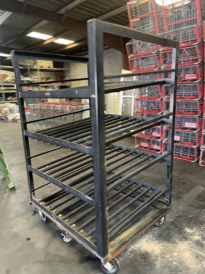 Used INDUSTRIAL BATTERY STORAGE RACK