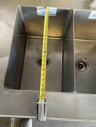 Used THREE COMPARTMENT SINK WITH HAND WASH SINK AND BACKSPLASH