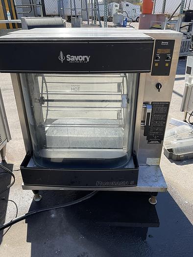 Used COMMERCIAL COUNTERTOP ROTTISSERIE COOK-N-HOLD MERCO SAVORY SP-F !