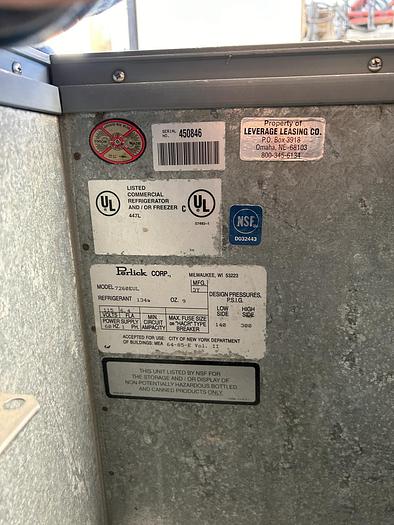 Used PERLICK MUG CHILLER, 7260EUL !