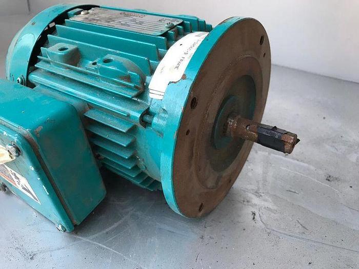 Used BROOK HASEN INDUCTION MOTOR 0.25 HP; 3 PH; 1710 RPMS; 542220WA-02 !