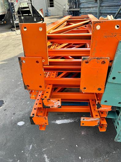 Used 7FT BY 18IN, TEARDROP STYLE UPRIGHTS FOR PALLET RACKING