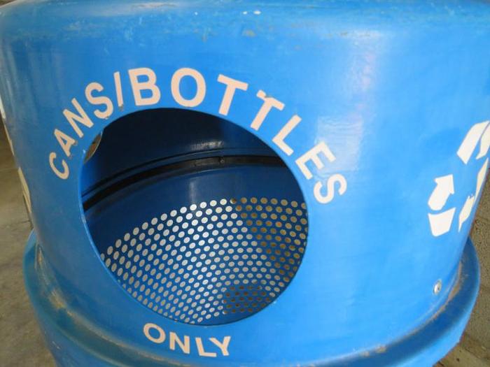 Used RECYCLE TRASH CAN.