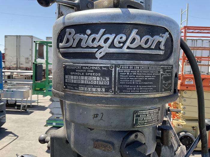 Used BRIDGEPORT SPINDLE VERTICAL MILL