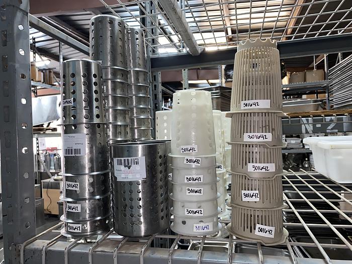 Used SILVERWARE CYLINDERS AND HOLDER !