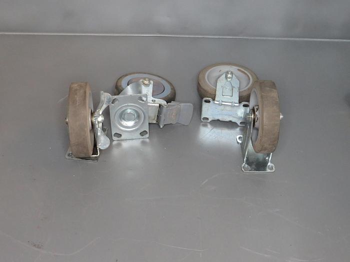 Used 6" HEAVY DUTY SWIVEL CASTERS