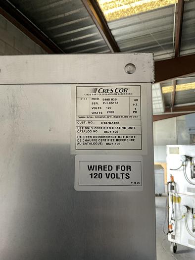 Used CRESCOR INSULATED STAINLES STEEL HOT CABINET