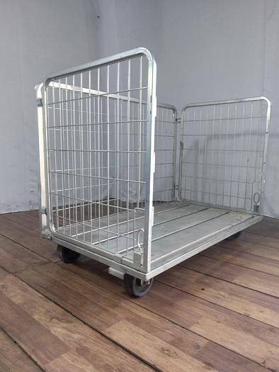 Used METAL ROLLING COLLAPSIBLE CART