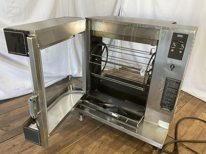 Used COMMERCIAL COUNTERTOP ROTTISSERIE COOK-N-HOLD MERCO SAVORY SP-F !