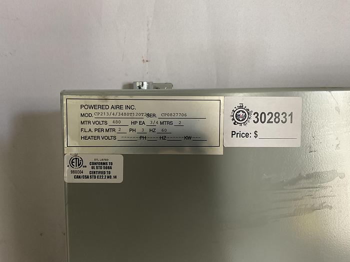 Used HAMMOND INDUSTRIAL CONTROL PANEL ENCLOSURE, A-825