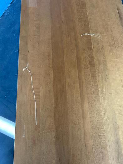 Used 6ft WOOD TOP WITH METAL FRAME WORKTABLE