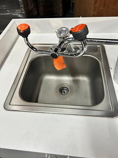 Used SINK WITH EMERGENCY EYE WASH STATION