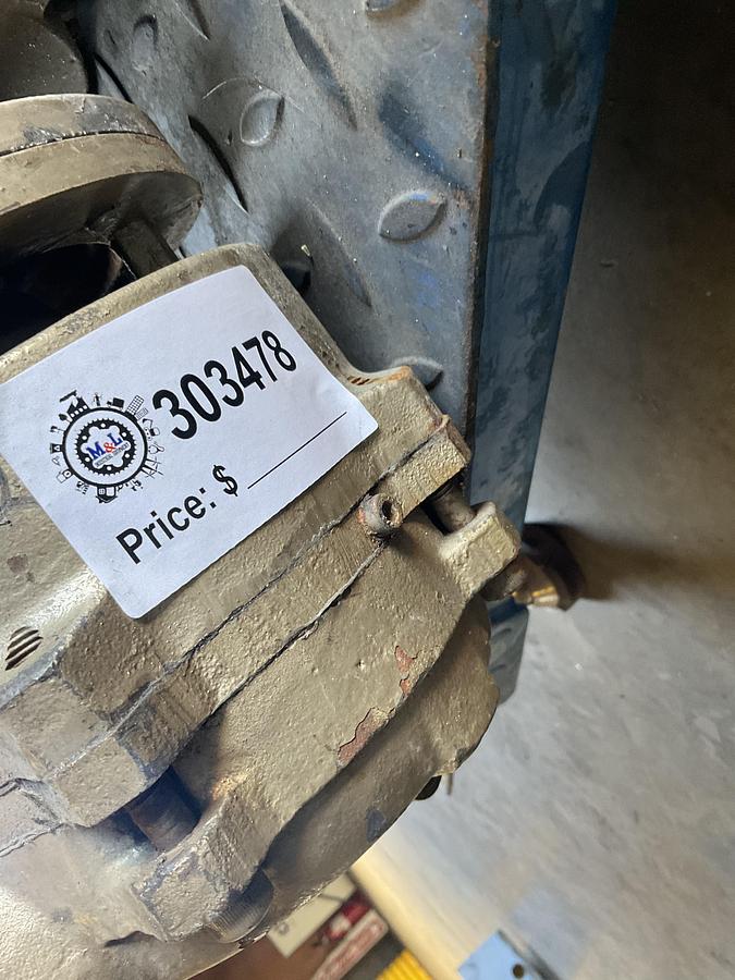 Used LAFERT 3 HP ELECTRIC MOTOR WITH PUMP – 3 PHASE, 208–230/460V, TEFC