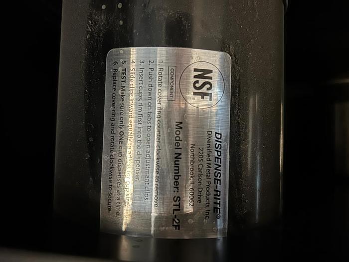 Used COUNTERTOP CUP HOLDER DISPENSER/ORGANIZER./