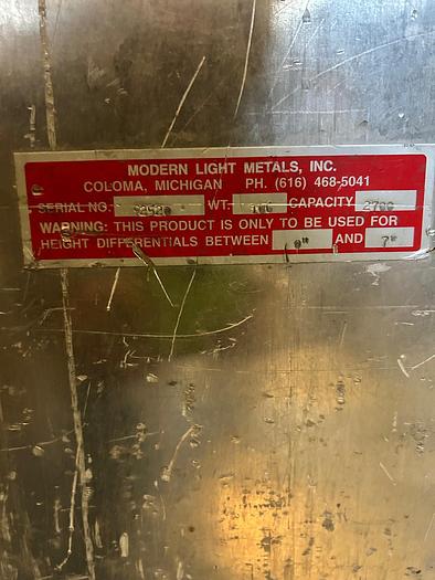 Used 4FT ALUMINIUM HEAVY DUTY FORKLIFT LOADING DECK RAMP