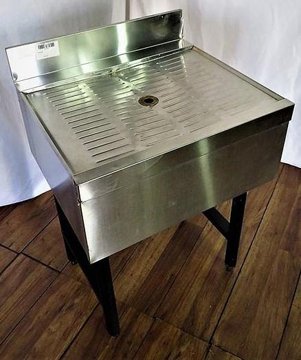 Used UNDER BAR RACK GLASS DRYING DRAIN BOARD TABLE !
