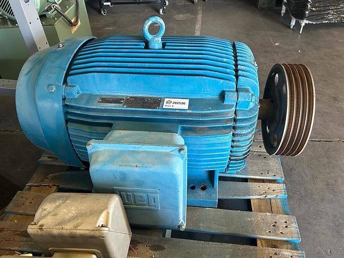 Used WEG MOTOR 100 HP; 3PH; RPM 1775; 10018EP3EBB405T