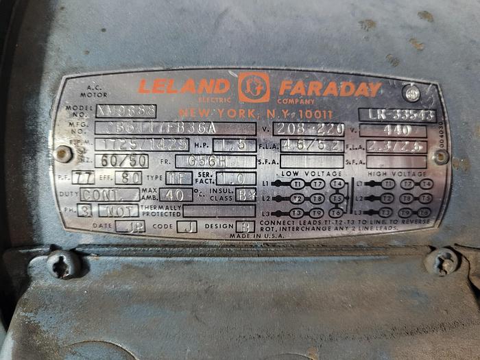 Used OIL PUMP; 1.5 hp; XM9688