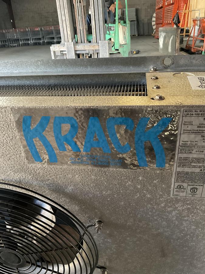 Used KRACK UNIT COOLER / EVAPORATOR – MODEL LH-34-100 EDL PSC 208-230/1 T